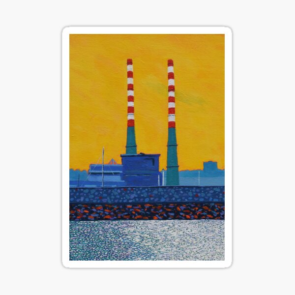 The Poolbeg Chimneys (Dublin, Ireland) Sticker