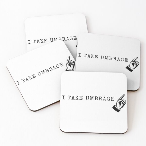 Item preview, I take umbrage - funny meme sticker designed and sold by ThousandAutumns.