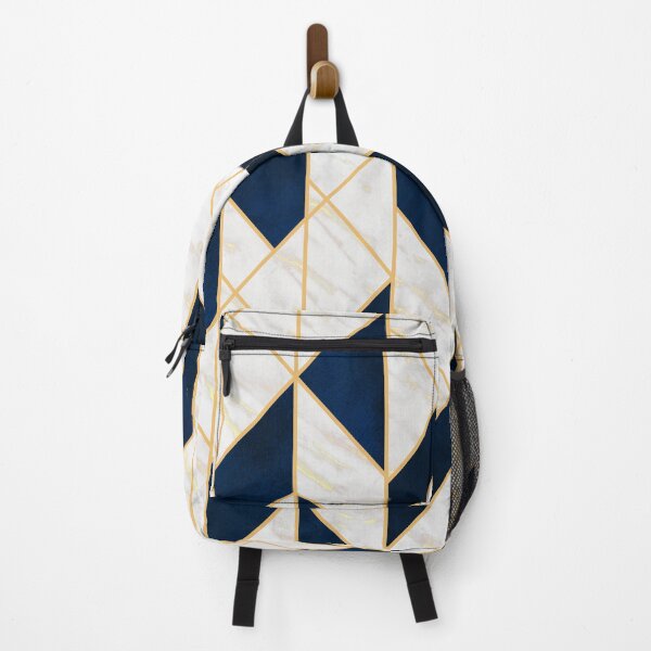 Item preview, Navy Blue Gold Geometric Marble designed and sold by MA DESIGNS.