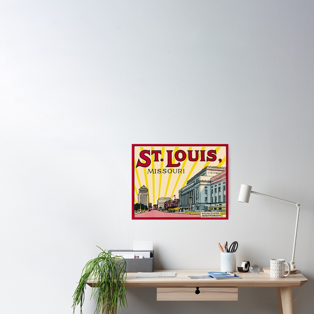 Luggage Tag B - STL St Louis USA Poster