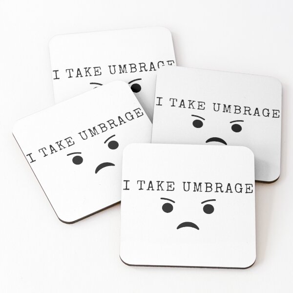 Item preview, I take umbrage (but cute) - Funny meme sticker designed and sold by ThousandAutumns.