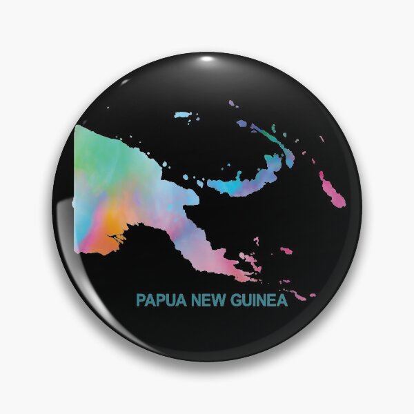 Item preview, Papua New Guinea Map - MultiColored Watercolour designed and sold by PNG-pikinini.