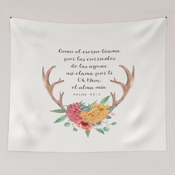 Item preview, Salmo 42:1, Spanish Bible Verse designed and sold by latiendadearyam.