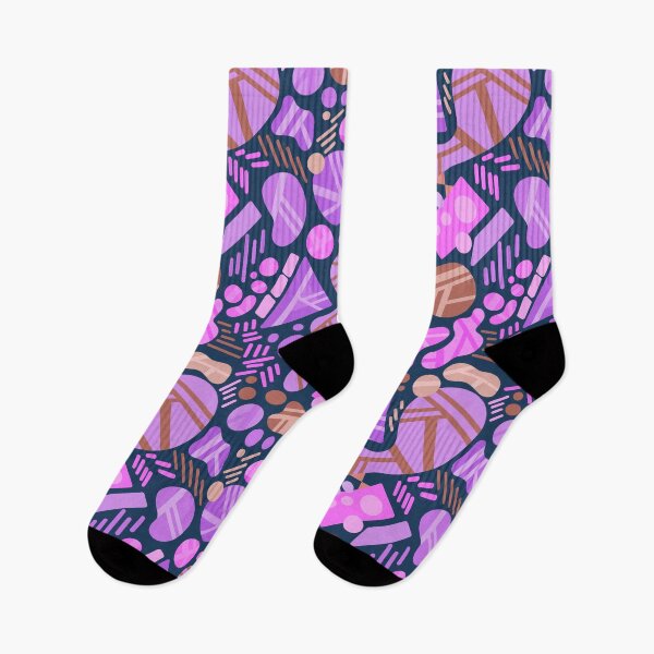 Item preview, Abstract Shapes Pattern - Purple And Pink  designed and sold by Squarebird.