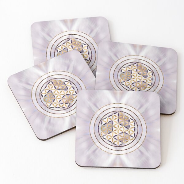 Item preview, Antahkarana in Flower of Life - Pearl and Amethyst designed and sold by k9printart.