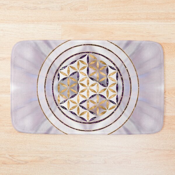 Item preview, Antahkarana in Flower of Life - Pearl and Amethyst designed and sold by k9printart.