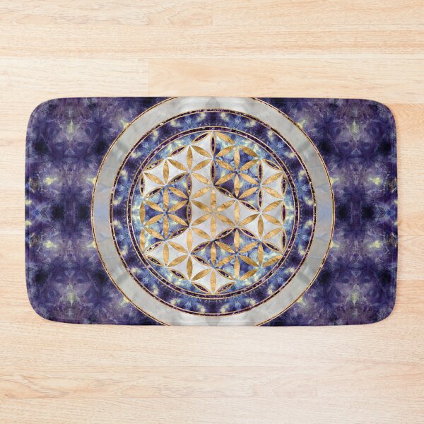 Item preview, Antahkarana in Flower of Life - Amethyst and Pearl designed and sold by k9printart.