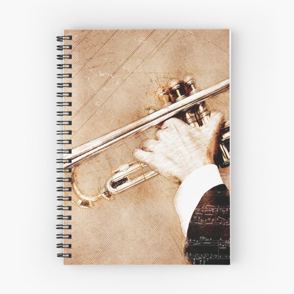 Item preview, Trumpet #trumpet music art gold and black designed and sold by JBJart.