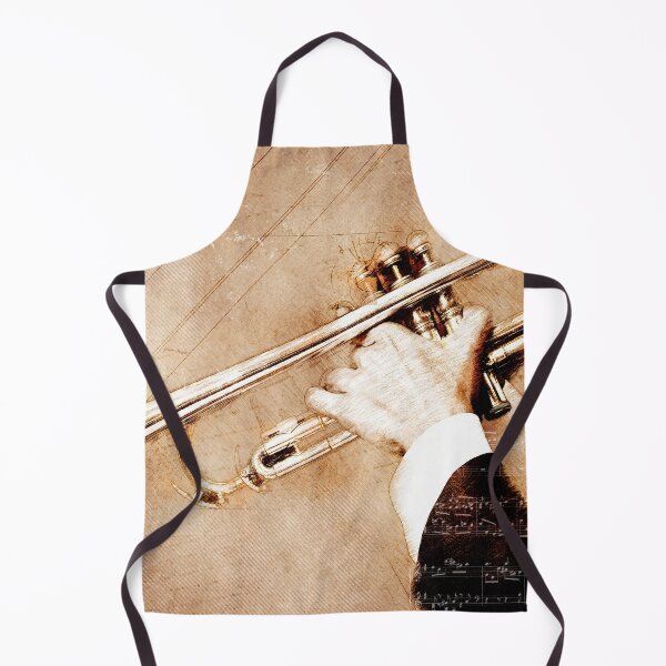 Item preview, Trumpet #trumpet music art gold and black designed and sold by JBJart.