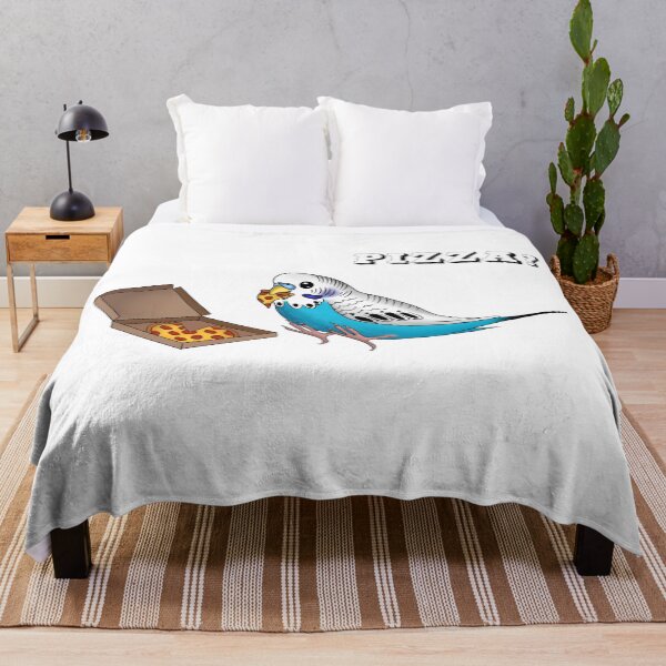 Item preview, Pizzatime! Budgie eats pizza designed and sold by DieVogelfamilie.