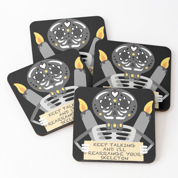 Item preview, Cute Skull Keep Talking  quote designed and sold by TheImperfecto.
