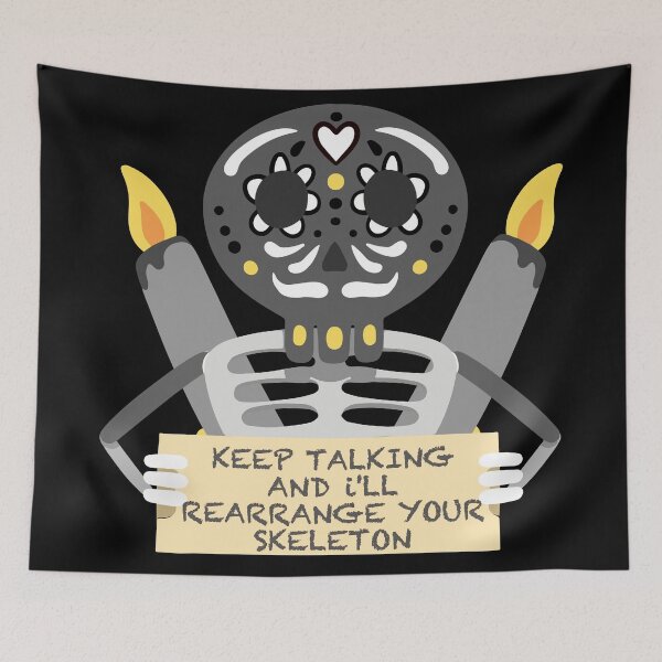 Item preview, Cute Skull Keep Talking  quote designed and sold by TheImperfecto.