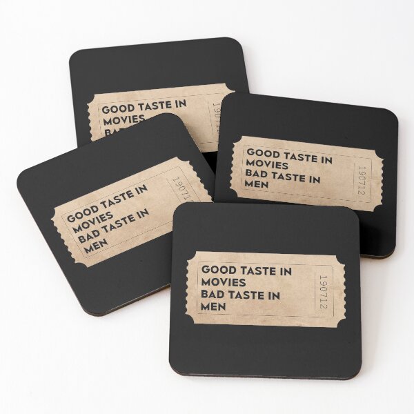 Item preview, Good taste in movies Bad taste in Men movie ticket designed and sold by PrintsyGal.