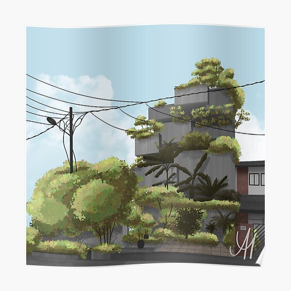 Planter Box House Poster