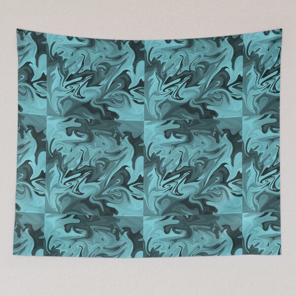 Item preview, Chaos Stream in Electric Blue designed and sold by Swirlify Apparel.