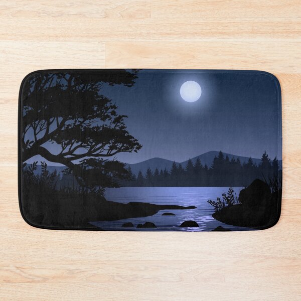 Item preview, Night Landscape In Forest With a River designed and sold by JTS STORE.