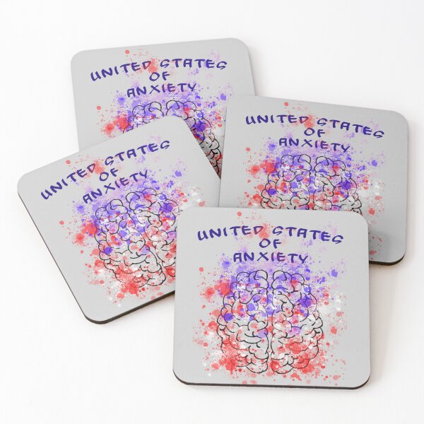 Item preview, United States Of Anxiety - Funny Puns designed and sold by Avani01.