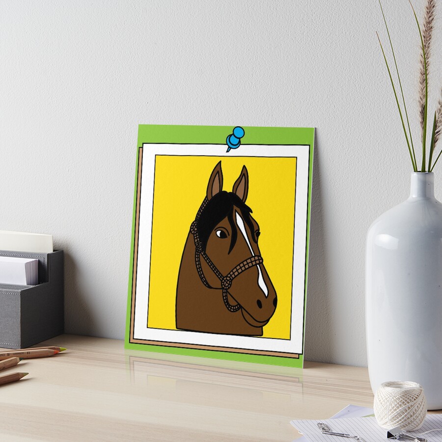 Horses Rider Pony Girl Art Board Print by flofin | Redbubble