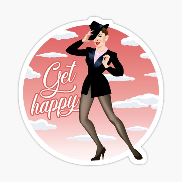 Get happy Sticker