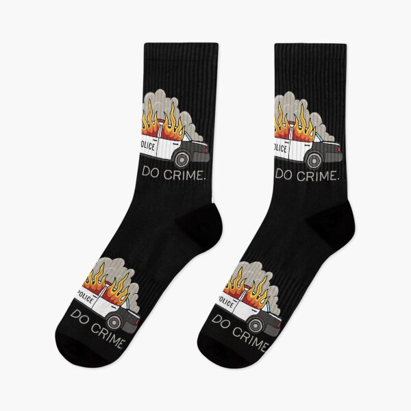 Item preview, Burning cop car - Be Gay Do Crime designed and sold by ValentinaHramov.
