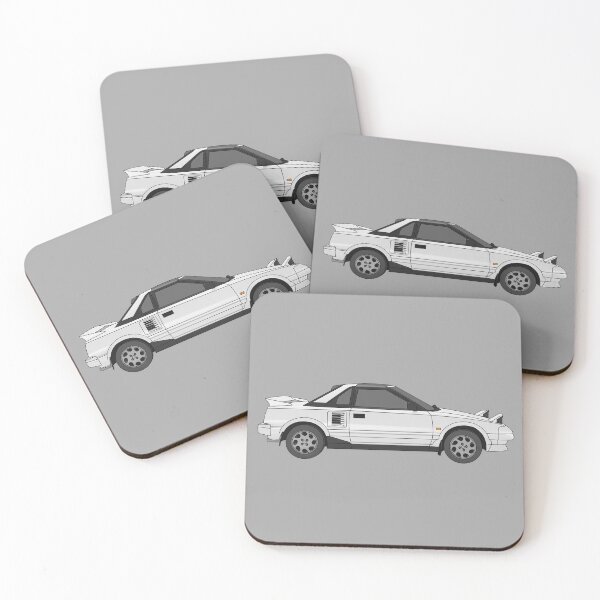 Item preview, Toyota MR2 MK1 white digital art designed and sold by Milanicole.