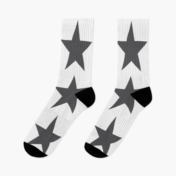 Item preview, Large CHARCOAL GREY and WHITE STARS  designed and sold by RachelMacht.