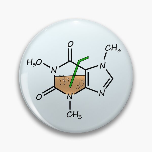 Item preview, Iced Coffee Caffeine Molecule designed and sold by Asteroid Designs.