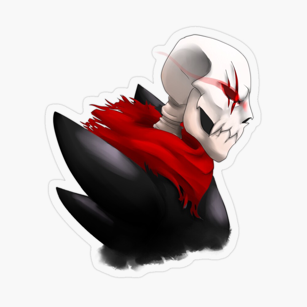 Underfell Papyrus Vinyl Sticker – Shannanigans Cafe