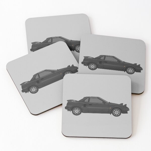 Item preview, Toyota MR2 MK1 black digital art designed and sold by Milanicole.