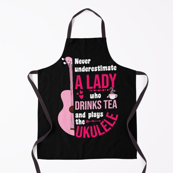 Item preview, Funny ukulele and tea lady designed and sold by DeliriousSteve.