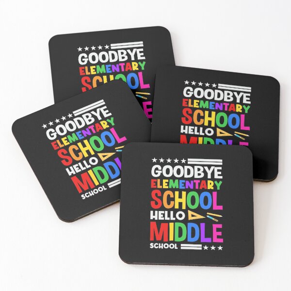 Item preview, GOODBYE ELEMENTARY SCHOOL HELLO MIDDLE SCHOOL, Hello Middle School Graduation Elementary School designed and sold by ildafdhome.