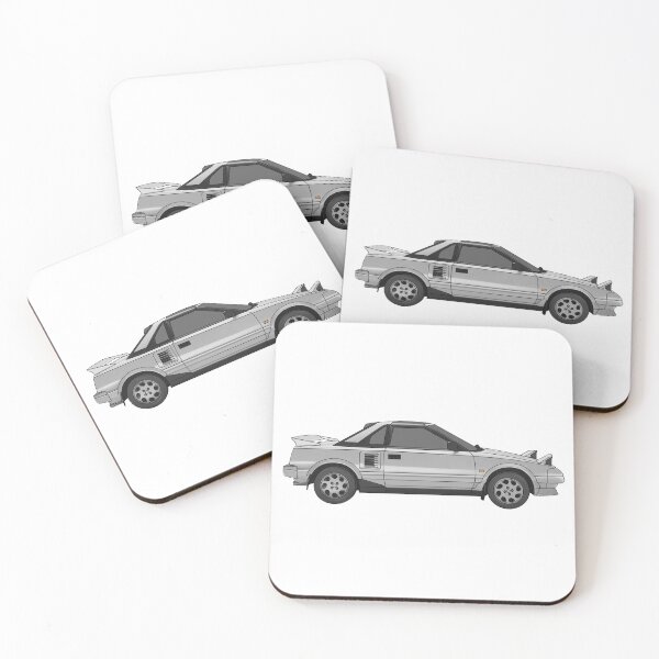 Item preview, Toyota MR2 MK1 silver digital art designed and sold by Milanicole.