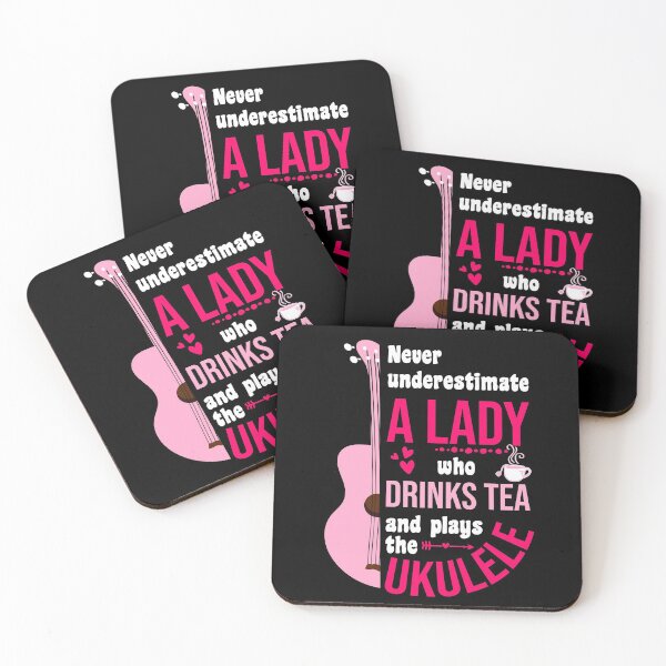 Item preview, Funny ukulele and tea lady designed and sold by DeliriousSteve.