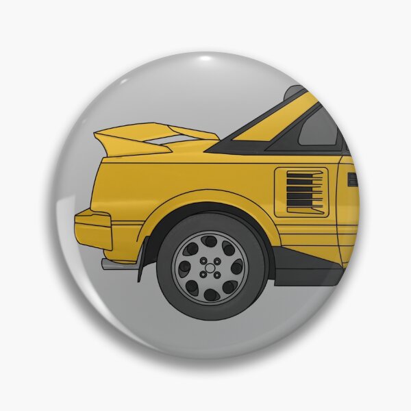 Item preview, Toyota MR2 MK1 yellow digital art designed and sold by Milanicole.