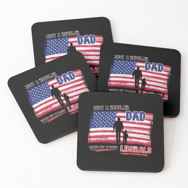 Item preview, Just a regular dad trying not to raise liberals designed and sold by SmartTShirtTime.