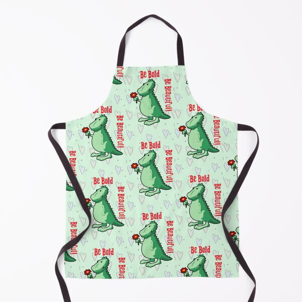 Item preview, Be Bold Be Beautiful Dinosaur with Flower designed and sold by LeftFieldFunny.