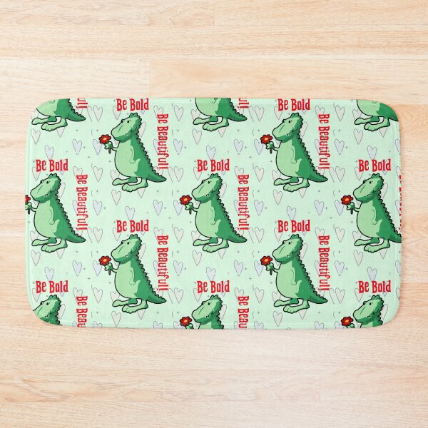 Item preview, Be Bold Be Beautiful Dinosaur with Flower designed and sold by LeftFieldFunny.