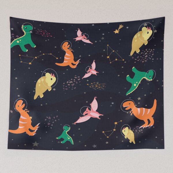 Item preview, space dinosaur pattern designed and sold by Northendesigns.