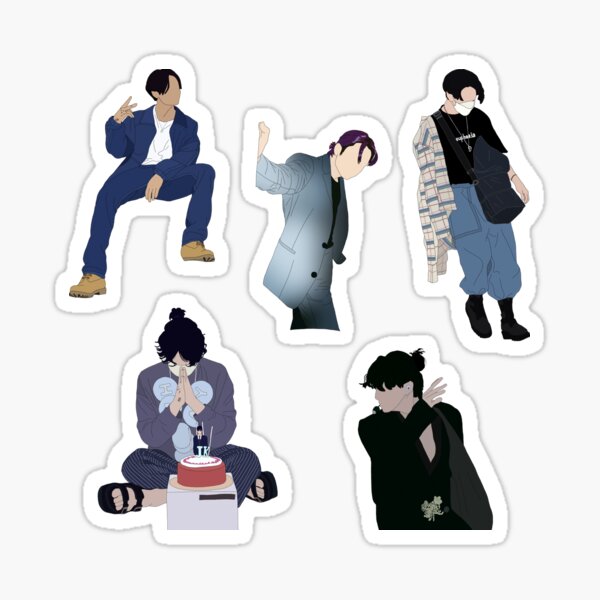 Paquete de pegatinas BTS Jungkook Butter Pegatina