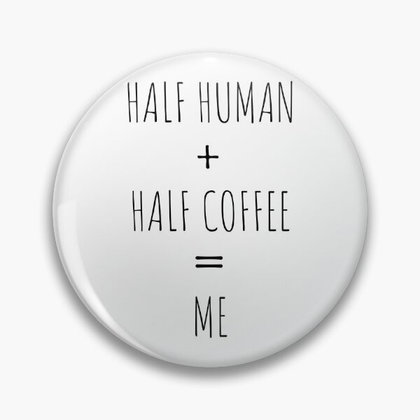 Item preview, Half Human Half Coffee - Funny Coffee Lovers Aesthetics designed and sold by Trndii.