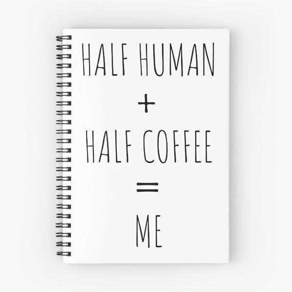 Item preview, Half Human Half Coffee - Funny Coffee Lovers Aesthetics designed and sold by Trndii.