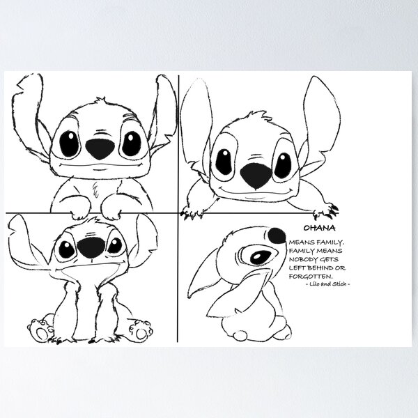 Stitch Poster for Sale by Floriana94