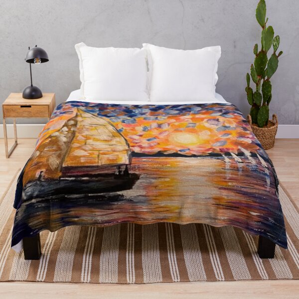 Item preview, Sunset and sailboats designed and sold by Almisfita.