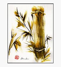 "Morning Light" Original acrylic and ink bamboo painting. Photographic Print