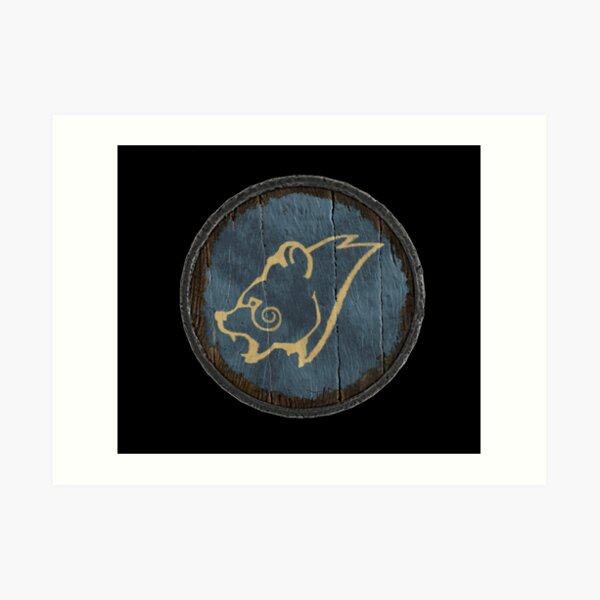 Stormcloak Windhelm Shield Art Print