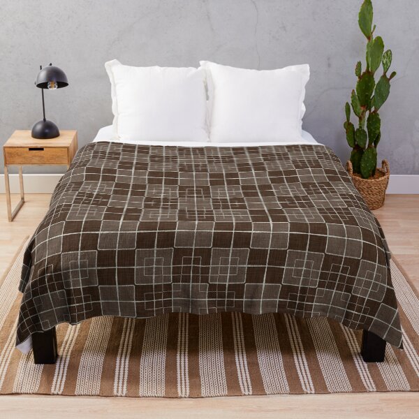 Campsite Patchwork Throw Blanket