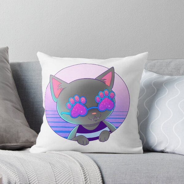 Item preview, Aesthetic Cat With Paw Sunglasses designed and sold by FizzyVee.