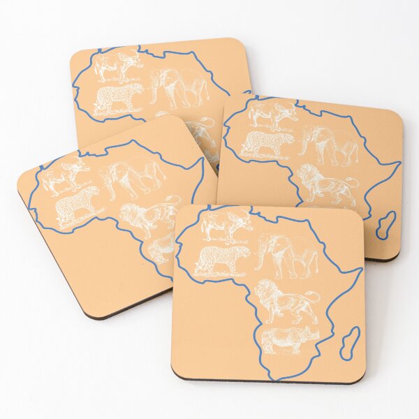 Item preview, Africa big five drawn designed and sold by Nickadon.