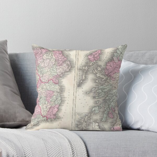 Item preview, Vintage Map of Ireland and Scotland (1862) designed and sold by BravuraMedia.