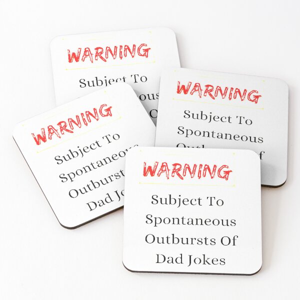 Item preview, Warning Subject To Spontaneous Outbursts Of Dad Jokes designed and sold by FunnyFreak.